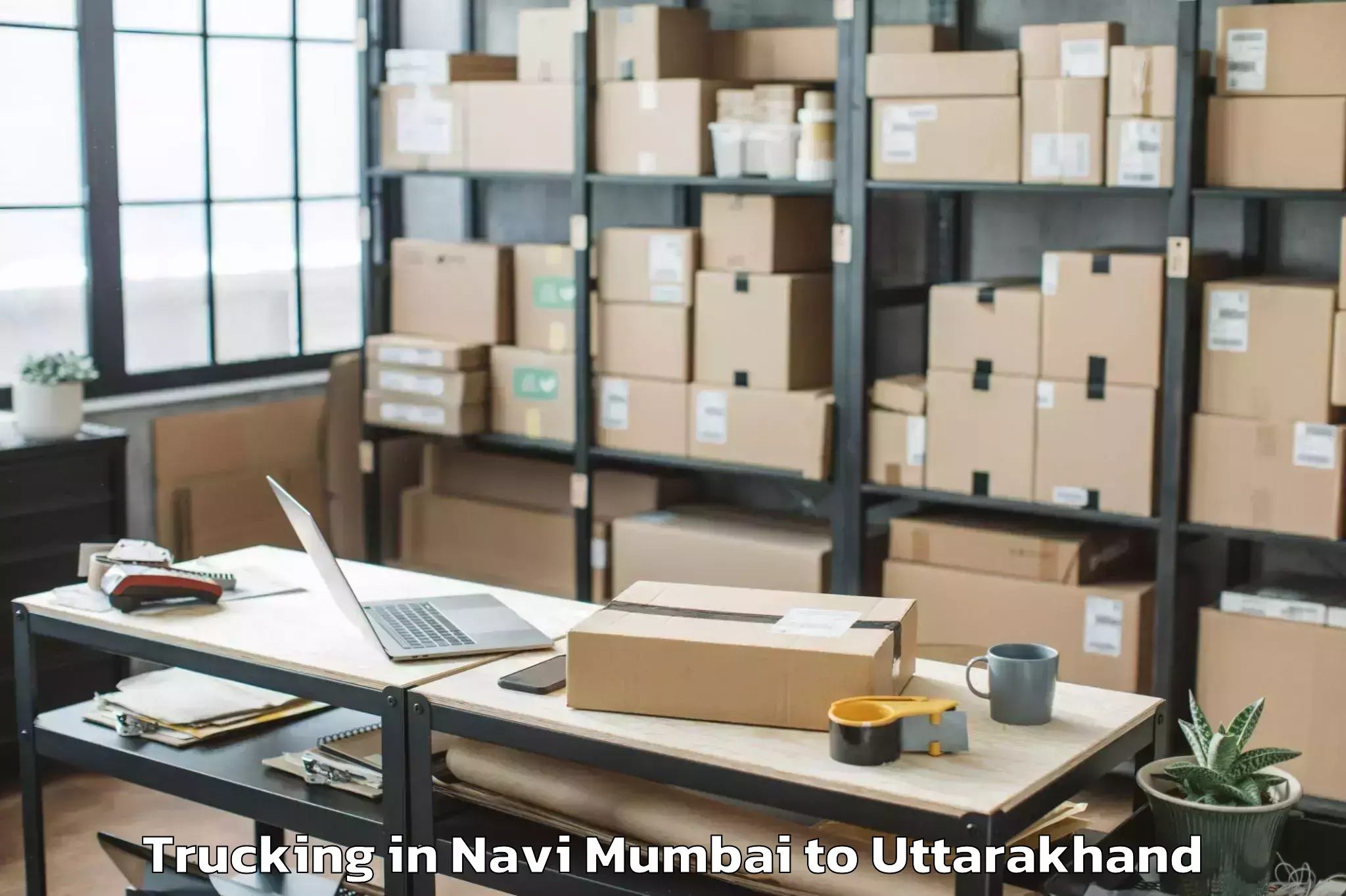 Hassle-Free Navi Mumbai to Ghansali Trucking